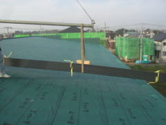 長尺金属板　屋根工事